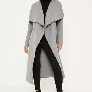 Missguided duster coat gray nwot